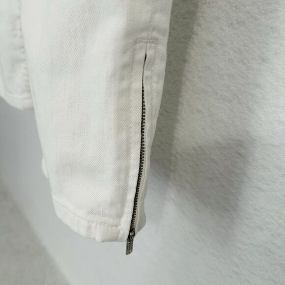 Chico's Platinum Denim Jeans Women M/1 White Ultimate Fit Zippers MidRise Casual - Picture 11 of 12